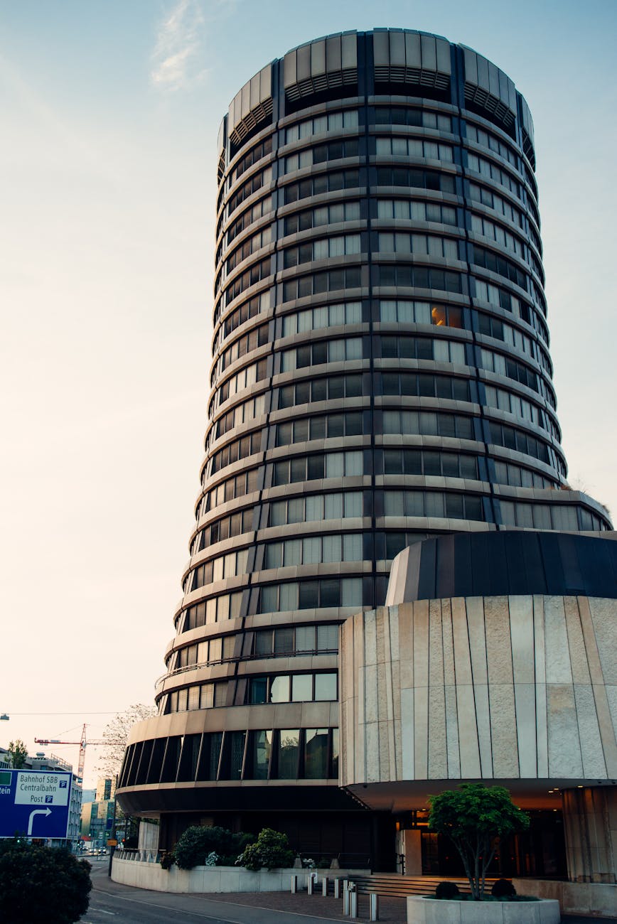 iconic circular building in basel switzerland